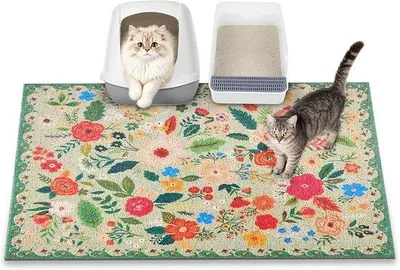 Produktbild von Famanu Katzenmatte 89x58 cm - Wasserfest, rutschfest und leicht zu reinigen