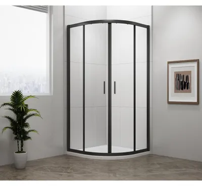 Obrázek produktu pro EASY BLACK sprchový kout kvadrant 800x800mm, L/R, čiré sklo