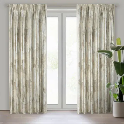 Produktbild von Eurofirany 427892, Durchscheinend, Cremefarben, Muster, Polyester, Aufhängungshaken, 200 g/m²