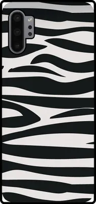 Immagine prodotto di Smartphonica Custodia per telefono adatta per Samsung Galaxy Note 10 Plus con stampa zebrata - Custodia posteriore in TPU con design zebrato - Nero Bianco