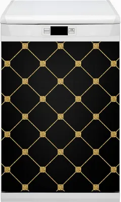 Produktbild von Geschirrspüle Magnet für Spülmaschine Magnetmatte Küche Magnete  Dekorative 45x80 cm  - Gold Diamanten