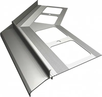 Produktbild von Renoplast Aluminium Traufprofil K30 Keramikboden, Außenecke 135°, Grau