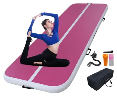 Immagine prodotto di Tappetino gonfiabile per ginnastica, ideale per l'uso domestico e per lo sport all'aperto