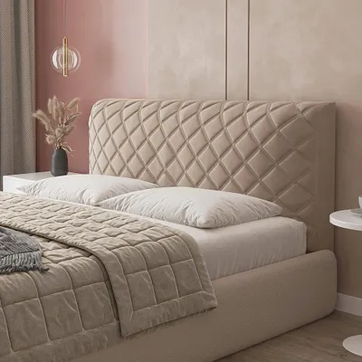 Produktbild von Bettkopfteil-Bezug 190 cm Kopfteil-Hülle für Bett Beige