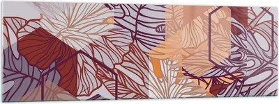 Produktbild von Bilder auf glas - Blatt Pflanze Blume - 160x50cm - Glasbilder - Wandbilder - Kunstdruck - zum Aufhängen bereit - Wanddekoration aus Glas - Glas Bilder - Wandbild auf Glas - Einteilig - GAB160x50-3865