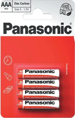 Produktbild von Panasonic 1,5V Micro AAA Batterie LR03 4 Stck im Blister