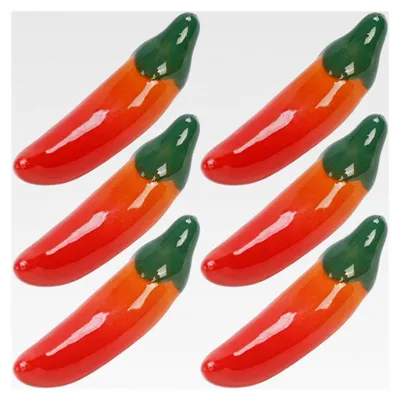 Produktbild von Keramik Essstäbchenablage 6 Stück Pfefferform Stäbchenhalter für Küche und Restaurant