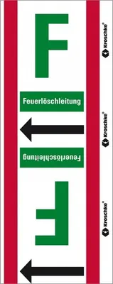 Produktbild von Dreifke® Rohrleitungsband F Feuerlöschleitung, praxisbewährt, Ø>50mm, 104mm, ...