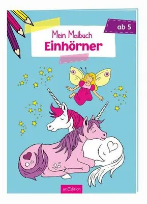 Immagine prodotto di Libro da colorare con unicorni, adatto a bambini dai 5 anni in su