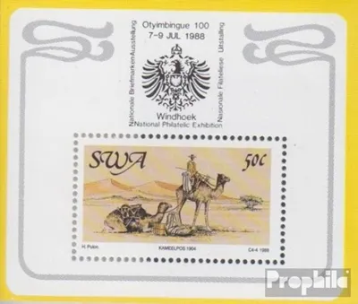 Produktbild von Briefmarken Namibia - Südwestafrika 1988 Mi Block9 (kompl.Ausg.) gestempelt 100 Jahre Postdienst