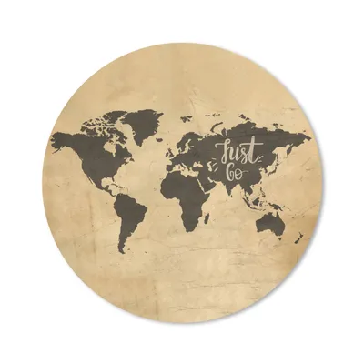 Produktbild von MuchoWow® Mauspad Mousepad Weltkarte - Reisen - Vintage 50x50 cm - Mousepads - Maus Mat - Pad - Mausunterlage - Vinyl