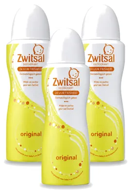 Produktbild von 3 x Zwitsal Origineel Deodorant Spray - 100 ml - Vorteilspackung - 3 Stücke