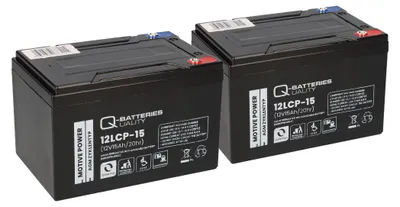 Image de Batterie compatible 24V 15Ah (2x12V 15Ah) E-Scooter E-Roller
