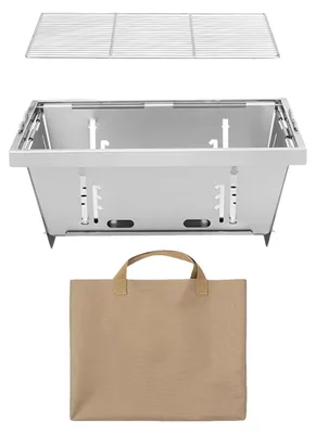 Image de Petit barbecue portable au charbon de bois pour l'extérieur