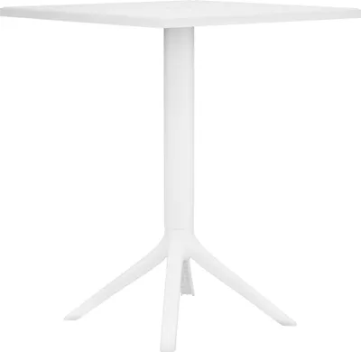 Produktbild von CLP Gartentisch Nuvela 60 x 60 – robust und wetterfest weiß