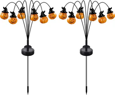Produktbild von Halloween-Solarleuchten für draußen | Solar-Kugellampe für Garten, gruselige Halloween-Dekorationen für Hof, drinnen und draußen, Feiertage, Mottopartys, Festivals und mehr