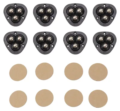Produktbild von Mini-Lenkrollen - Selbstklebend und schwer belastbar - Für Haushaltsgeräte - 4 Stück