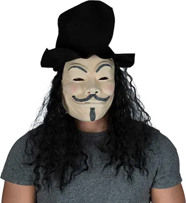 Produktbild von Halloween Maske mit Haaren und Spitzbart
