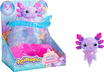 Produktbild von Goliath Animagic Mit Weichem Und Leuchtendem Elastischem Elektronischem Axolotl Interaktivem Haustier-aquarium 20x16x23 Cm Mehrfarbig  Mehrfarbig One Size