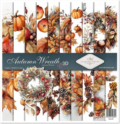 Immagine prodotto di ITD COLLECTION Setz 11Stk 30x30cm Scrapbooking Papier - d'autunno