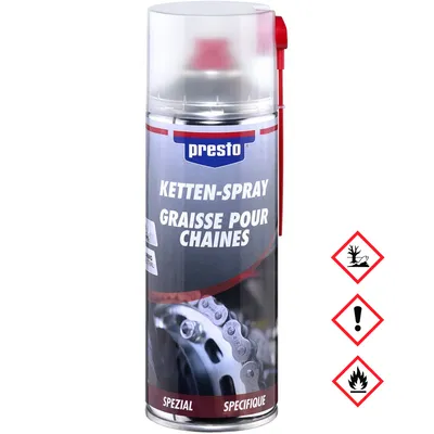 Zdjęcie produktu dla Smar do łańcuchów Presto o wysokiej przyczepności w sprayu 400ml