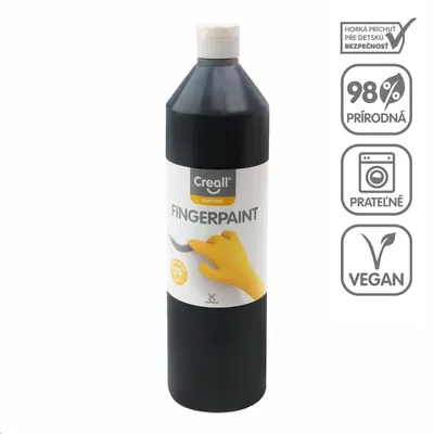 Produktbild von Creall Fingerfarbe - 750 ml - Schwarz