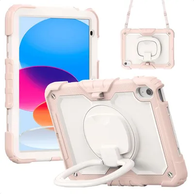 Productafbeelding van imoshion Rugged Kidsproof Backcover voor de Apple iPad 11 (2025) 11 inch A16 / iPad 10 (2022) 10.9 inch - Roze
