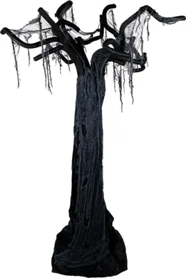 Produktbild von Horror-Shop Schwarzer Halloween Geisterbaum 260 cm Grusel Deko mit Ständer
