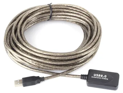 Zdjęcie produktu dla Przedłużacz USB 2.0 typu A (wtyk–gniazdo), 5 m, czarny