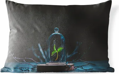 Produktbild von MuchoWow® Outdoor Kissen - Stilleben - Pflanze - Blumen - 60x40 cm - Wetterfest - Lounge Kissen - Zierkissen - Kissen für Innenräume