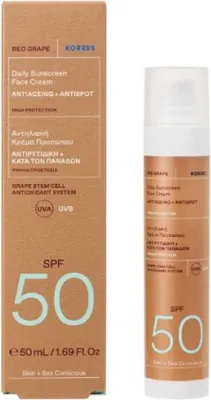 Zdjęcie produktu dla Korres Red Grape Sun Protection Krem do twarzy SPF50 50 ml