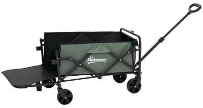 Produktbild von Faltbarer Gartenwagen - Gartenwagen - Transportwagen - Transportkarre - Allzweckwagen - 72 Liter Fassungsvermögen