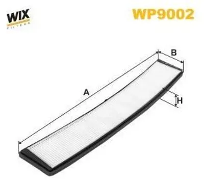 Produktbild von WIX FILTERS WP9002 Innenraumfilter Pollenfilter für BMW 3 Limousine (E46)