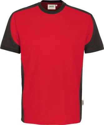 Produktbild von Hakro T-Shirt-Contrast Performance - Rot/Anthrazit - Größe S