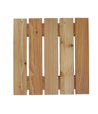Produktbild von Terrassenfliese aus Lärchenholz 50x50cm Holzfliese Balkonfliese Fliese Lärche 8er Set (1 Karton)