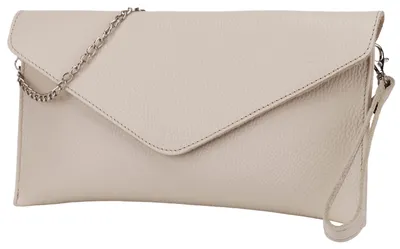 Immagine prodotto di Elegante borsa a tracolla in vera pelle, color beige