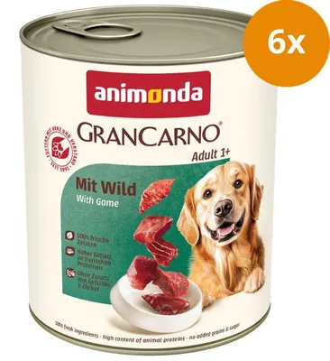 Produktbild von ANIMONDA GranCarno Adult Game - nassfutter für Hunde - 800g