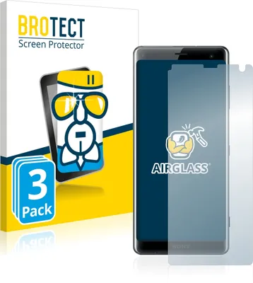 Produktbild von 3x BROTECT Schutzglas für Sony Xperia XZ3 Schutzfolie Panzer Folie Glas Display Schutz klar