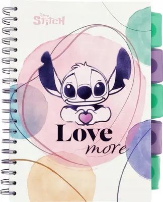 Produktbild von B5-Ringbuch „Disney Stitch Fashion“, Muster 1, 100 Blatt