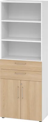 Produktbild von Hammerbacher Kombischrank 6OH ws/Eiche