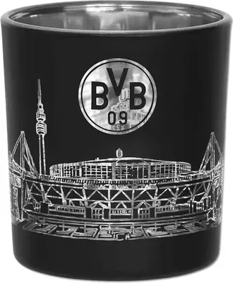 Produktbild von Borussia Dortmund BVB Windlicht schwarz