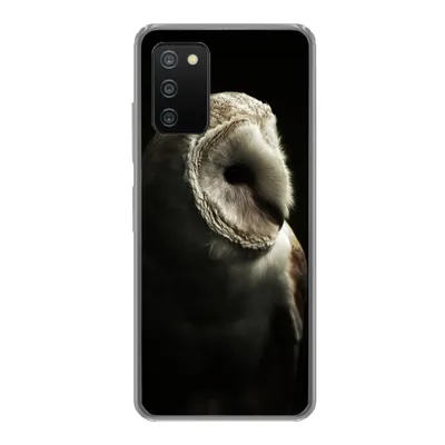 Produktbild von MuchoWow® Handyhülle Schutzhülle Hülle für Samsung Galaxy A03s Eule - Vogel - Porträt Silikon Softcase Handy Hülle - Schutz