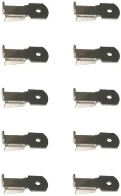Produktbild von 10x Bodenträger Tablarträger Metall Stahl Silber Regal Halterung Bodenträgerschiene Regalstifte