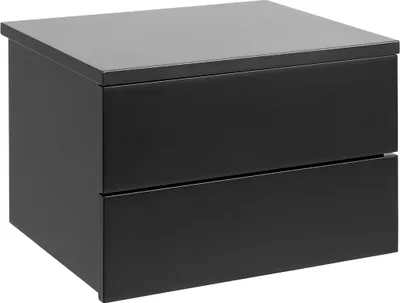 Immagine prodotto di Comodino Avignon 2 cassetti nero.