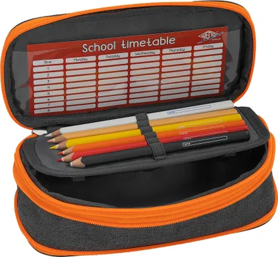 Produktbild von Wedo Neon Stretch, Weiches Federmäppchen, Polyester, Grau, Pink, Einfarbig, Reißverschluss, Männlich