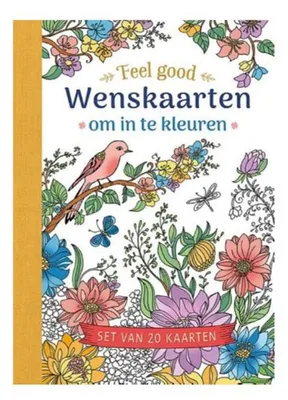 Produktbild von Wenskaarten deltas feel good om in te kleuren | 1 stuk