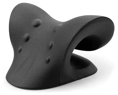 Image de Coussin de massage, soutien cervical, relaxation musculaire, noir