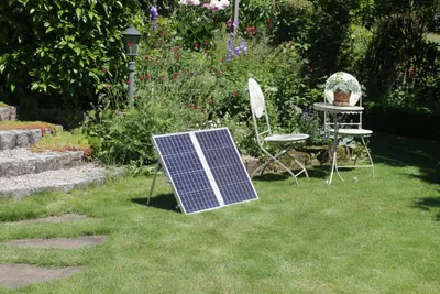 Produktbild von 12V  Solarkoffer Solarpanel Solarzelle 2 x 40 W mit Laderegler und Kabel