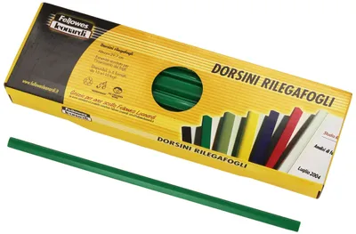 Immagine prodotto di Fellowes Dorsetti Tondi Per Rilegatura D103VE 3 Mm Verde Confezione 50 Pezzi