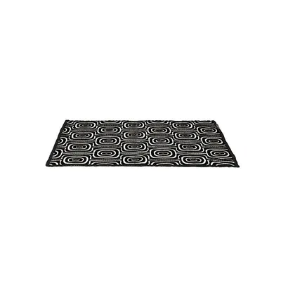 Produktbild von Dutchdeluxes – Handgefertigt – Gewebte Baumwolle – Tischset – 4er-Set – Schwarz & Weiß – Affenaugen – Schwarz/Weiß